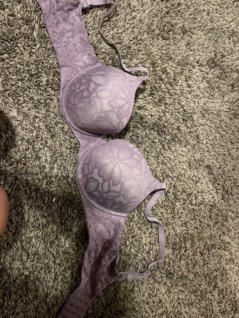 Purple Floral/ Lace Bra